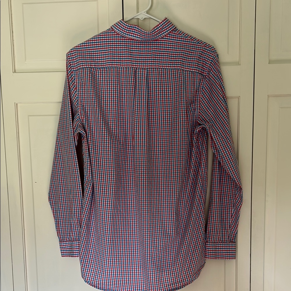 Vineyard Vines Kids XL (18) Red and Blue Plaid Button-Down Shirt - Picture 6 of 10